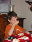 Buddy Eating His Cake