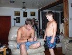 Christopher and Josh at Moms 08-13-04